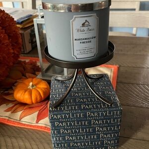 NEW PARTYLITE JAR CANDLE HOLDER PEDESTAL STYLE fits Large or Medium Jar